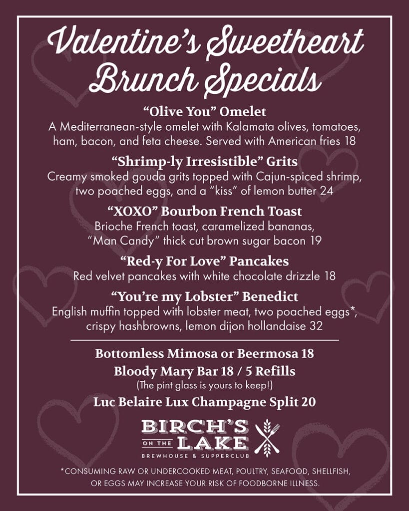 Birch's Valentine's Sweetheart Brunch Specials 2026